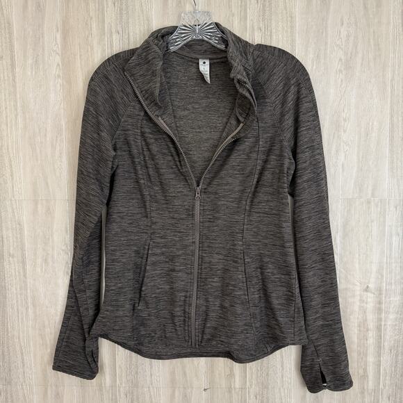 Yogalicious Lux Full Zip Jacket Womens Size L Athletic Activewear Thumb Holes - Picture 12 of 12